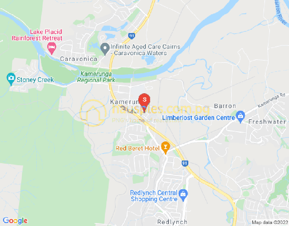 Map of Kamerunga, Cairns & District, 4870, QLD