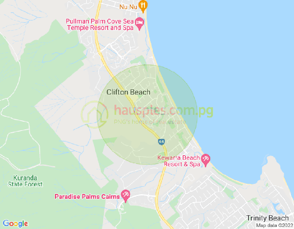 Map of 28 Bramble Street, CLIFTON BEACH, Cairns & District, 4879, QLD