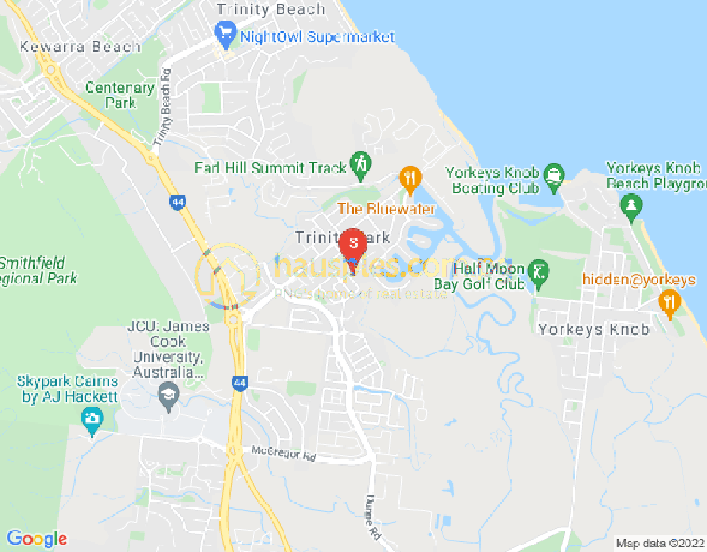 Map of Trinity Park, Cairns & District, 4879, QLD