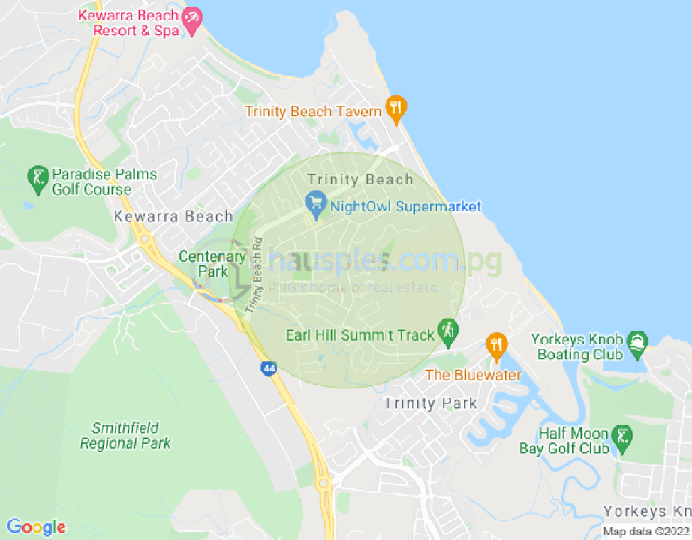 Map of 86 Moresby Street, TRINITY BEACH, Cairns & District, 4879, QLD