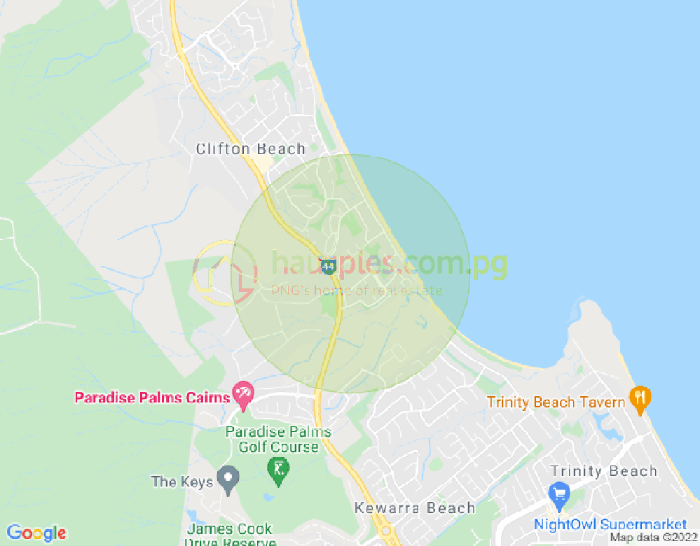 Map of 4/1766 captain cook highway, CLIFTON BEACH, Cairns & District, 4879, QLD