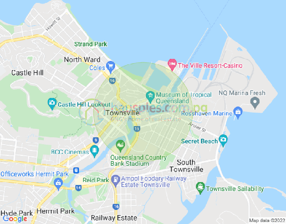 Map of 201/9 Anthony Street, SOUTH TOWNSVILLE, Townsville & District, 4810, QLD
