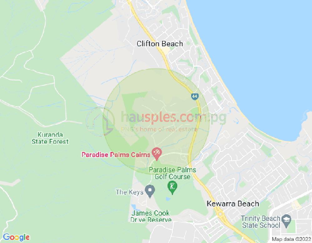 Map of 21-23 South Ellison Street, CLIFTON BEACH, Cairns & District, 4879, QLD