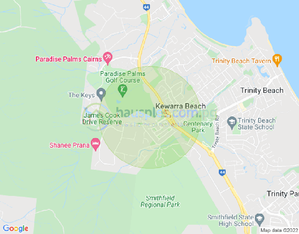 Map of 41 Parkinson Avenue, KEWARRA BEACH, Cairns & District, 4879, QLD