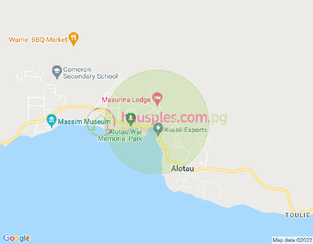Map of Alotau, Milne Bay