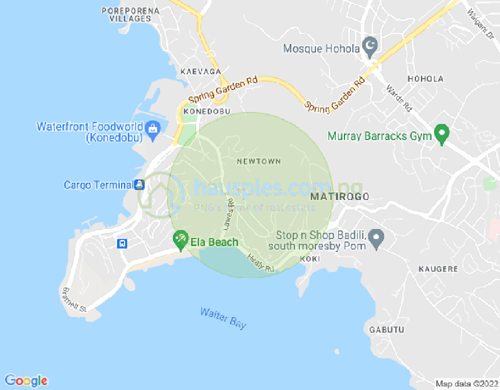 Map of Town, Port Moresby, NCD