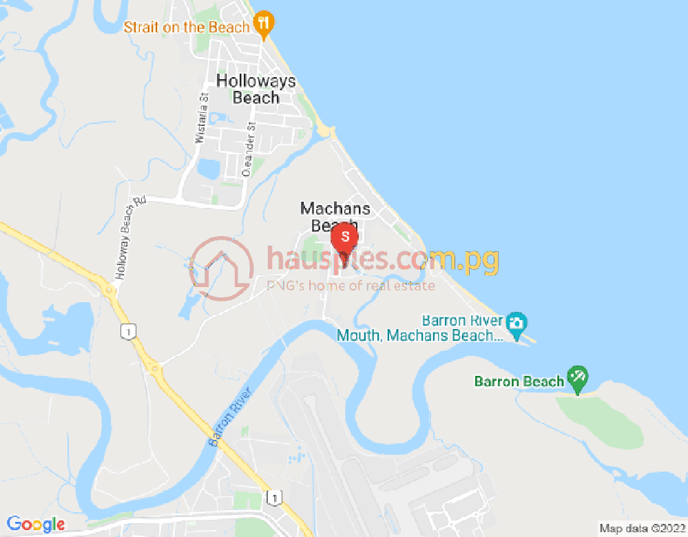 Map of Machans Beach, Cairns & District, 4878, QLD