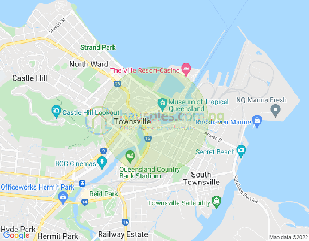 Map of 201/9 Anthony Street, SOUTH TOWNSVILLE, Townsville & District, 4810, QLD