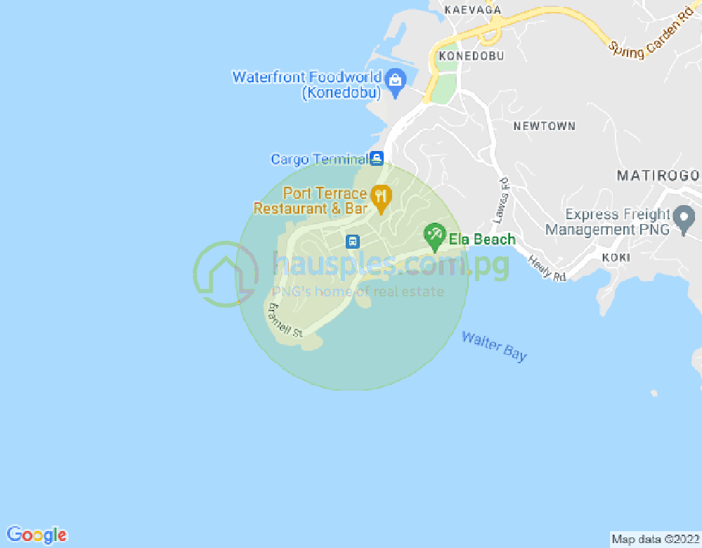 Map of Road Ela Beach, Ela Beach, Port Moresby, NCD
