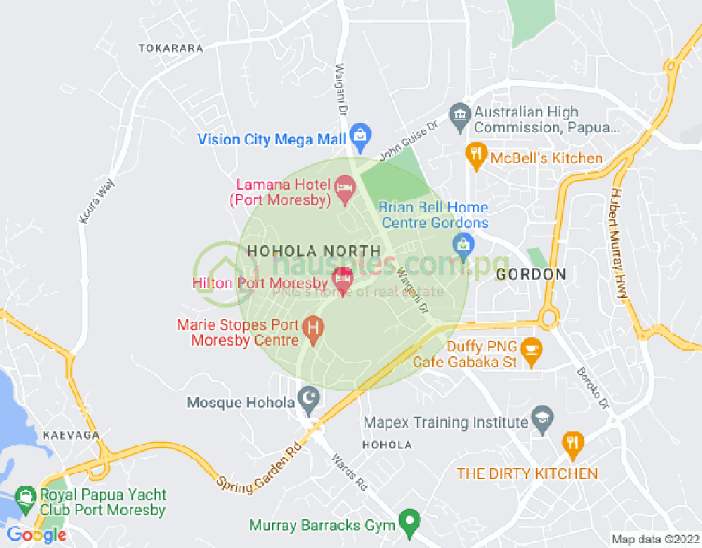 Map of Islander Village, Port Moresby, NCD