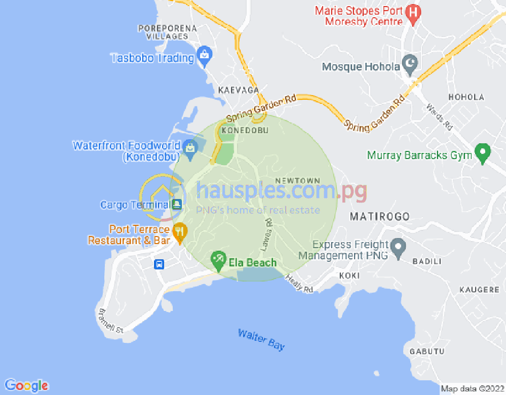 Map of Vanama Crescent, Town, Port Moresby, NCD