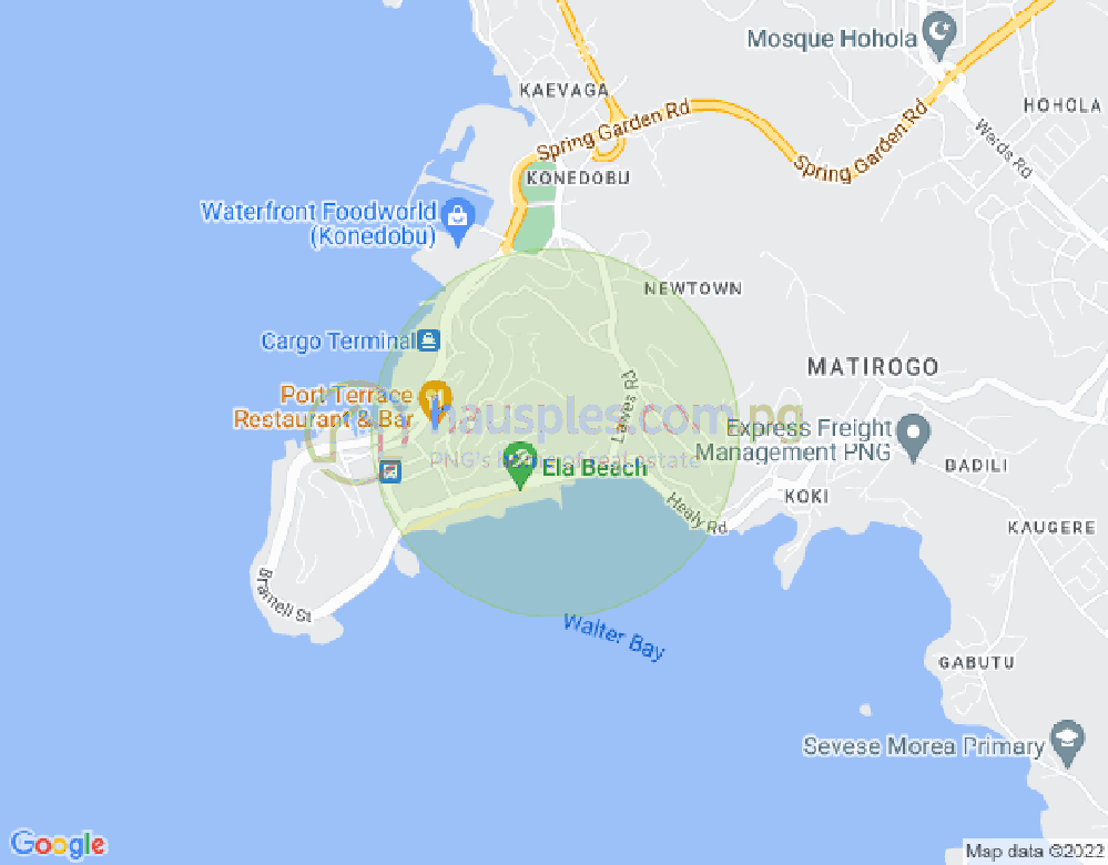 Map of Chesterfield Street, Town, Port Moresby, NCD