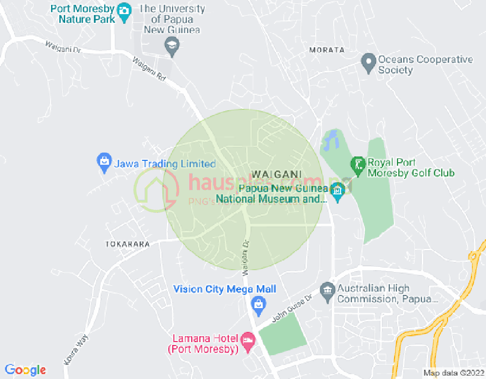 Map of Dr Waigani, Waigani, Port Moresby, NCD