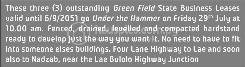 Lae Lot For Sale in Lae