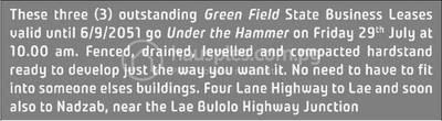 Lae Lot For Sale in Lae