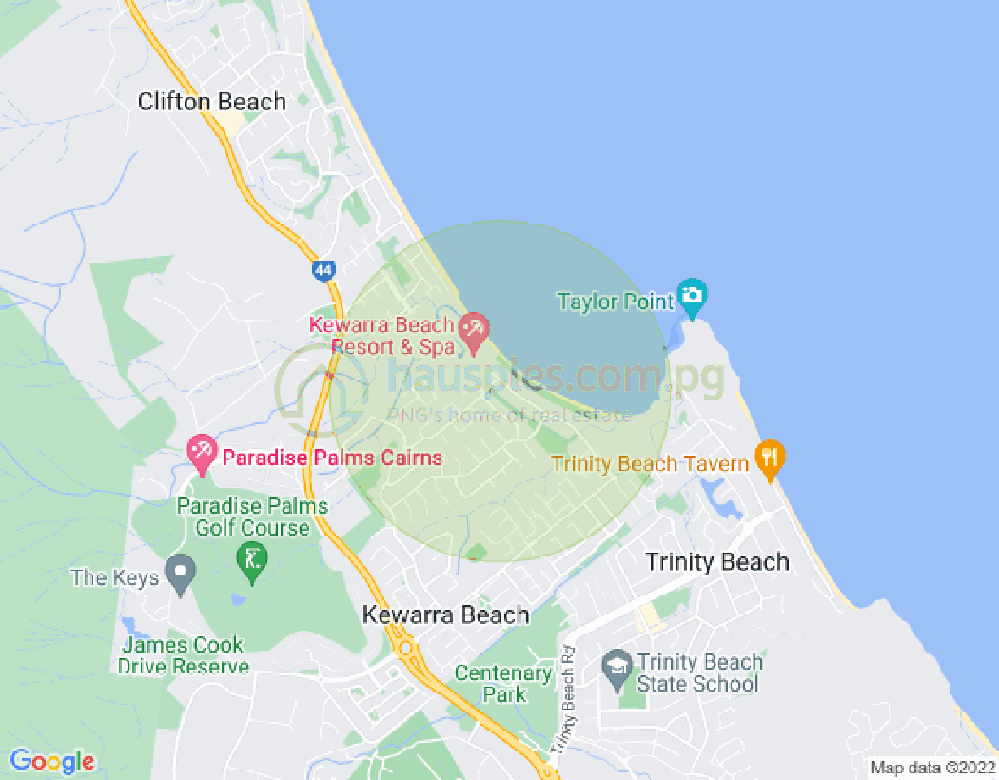 Map of 55 Kewarra Street, KEWARRA BEACH, Cairns & District, 4879, QLD