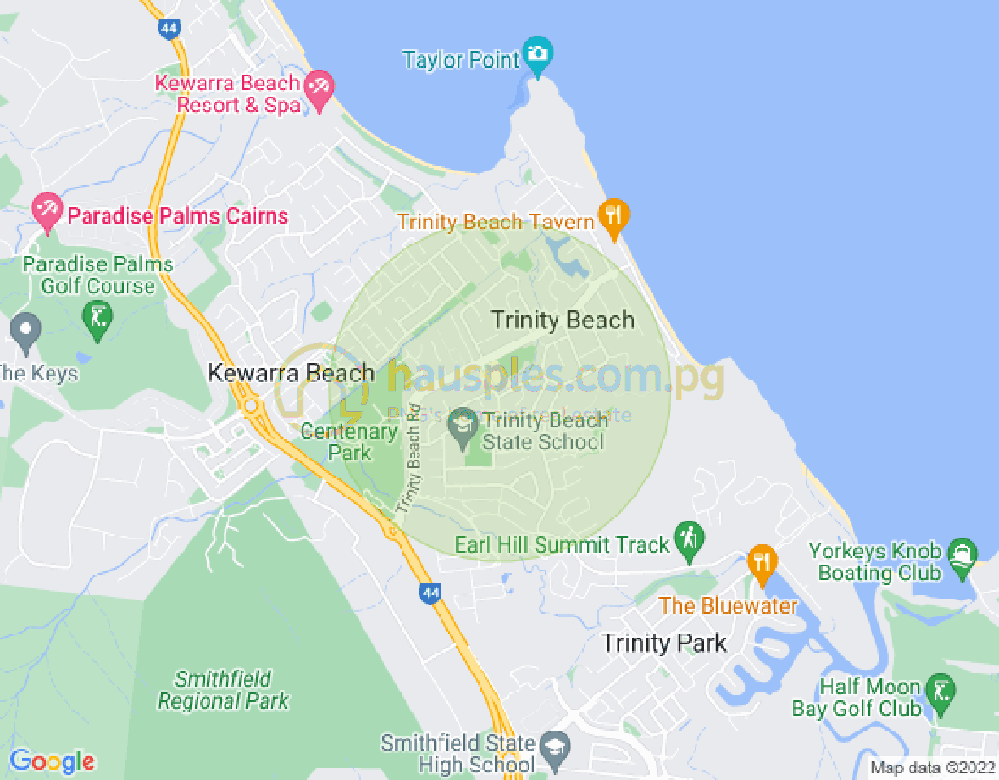 Map of 46 Lae Street, TRINITY BEACH, Cairns & District, 4879, QLD