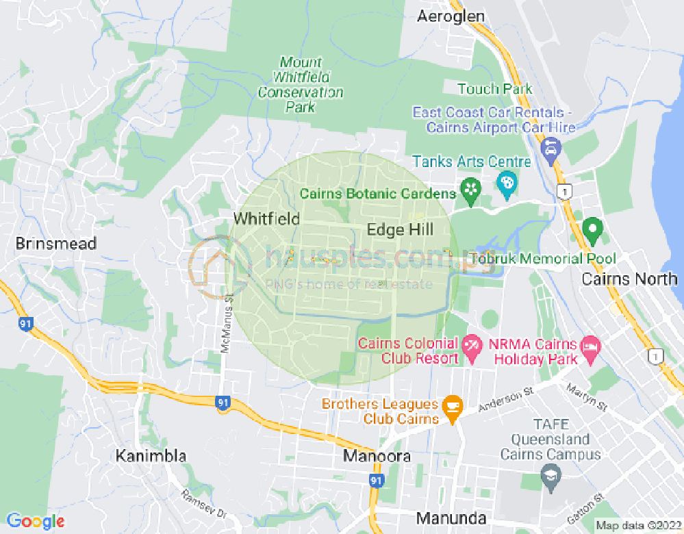 Map of 7 Purbeck Place, EDGE HILL, Cairns & District, 4870, QLD