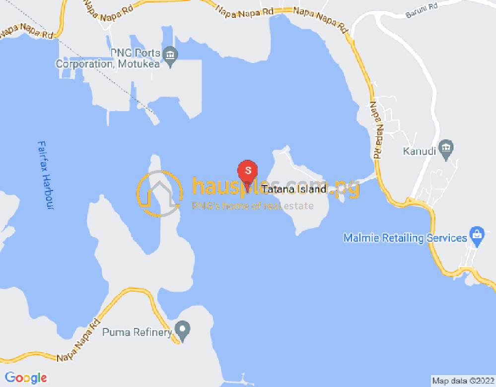Map of Ela Beach, Port Moresby, NCD