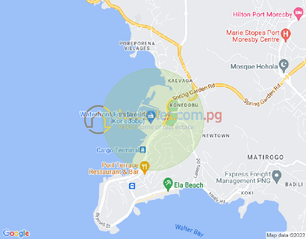 Map of Konedobu, Port Moresby, NCD