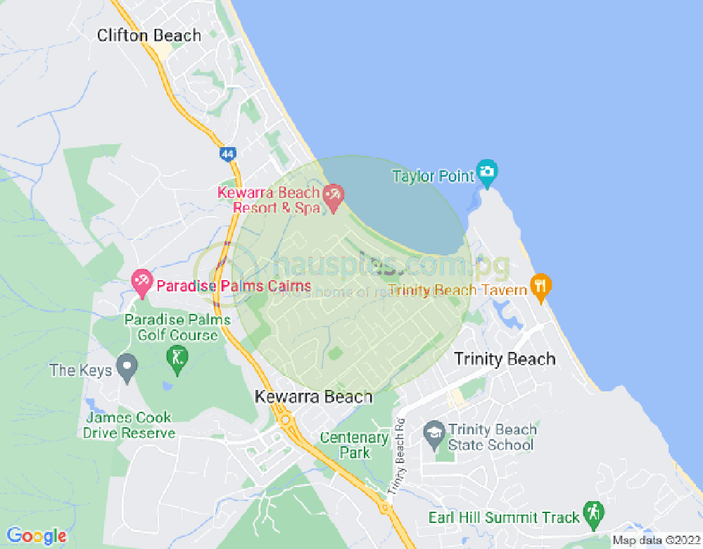 Map of 22 Gannet Street, KEWARRA BEACH, Cairns & District, 4879, QLD