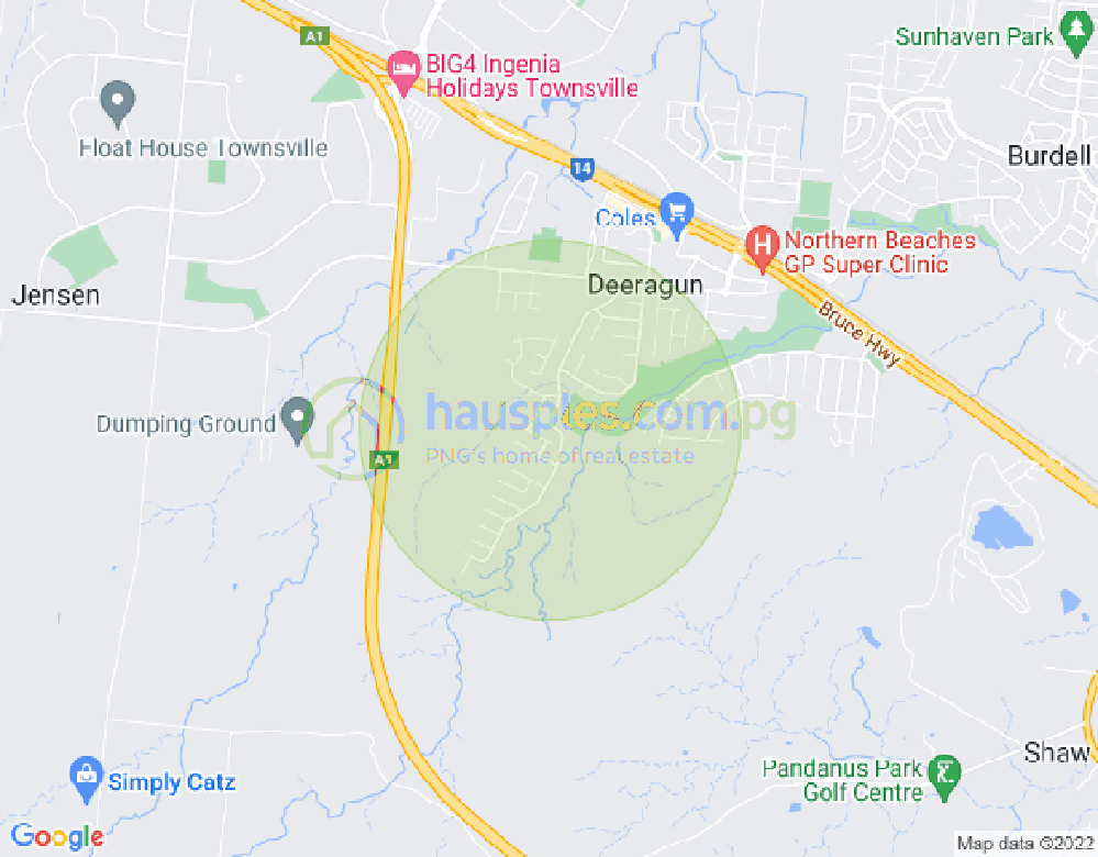 Map of 90 Summerland Drive, DEERAGUN, Townsville & District, 4818, QLD