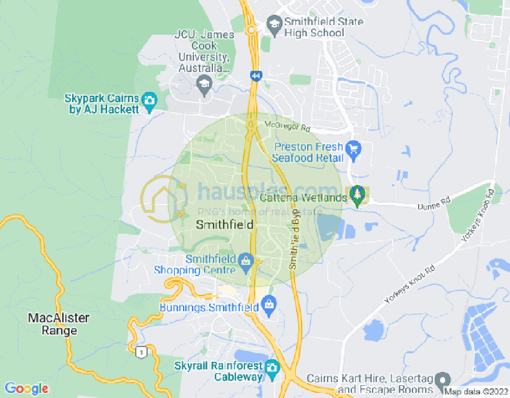 Map of 39 Brockman Way, SMITHFIELD, Cairns & District, 4878, QLD