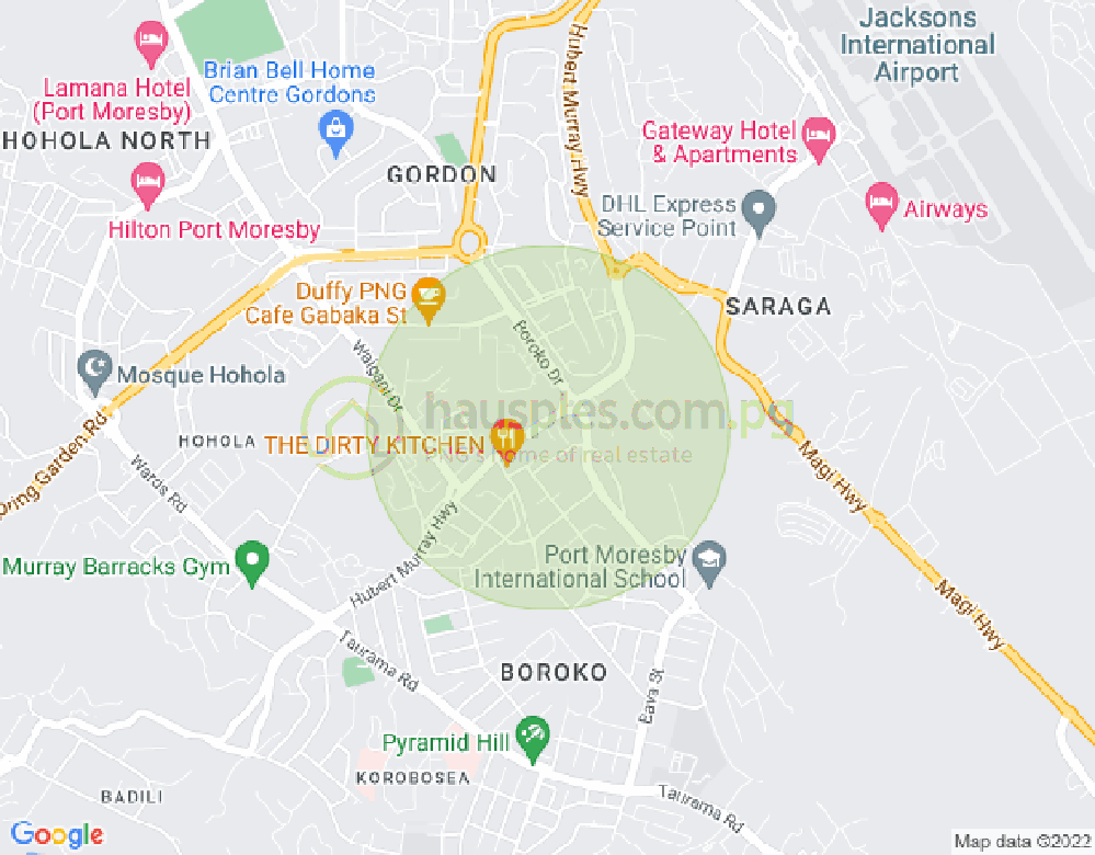 Map of Murray Highway, 5 mile, Port Moresby, NCD