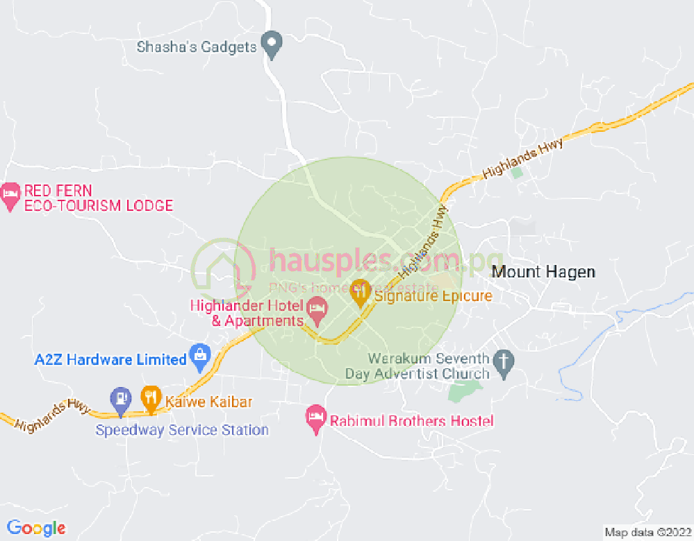 Map of Road Lot: 6 Section: 30 Kum, Mount Hagen, Western Highlands