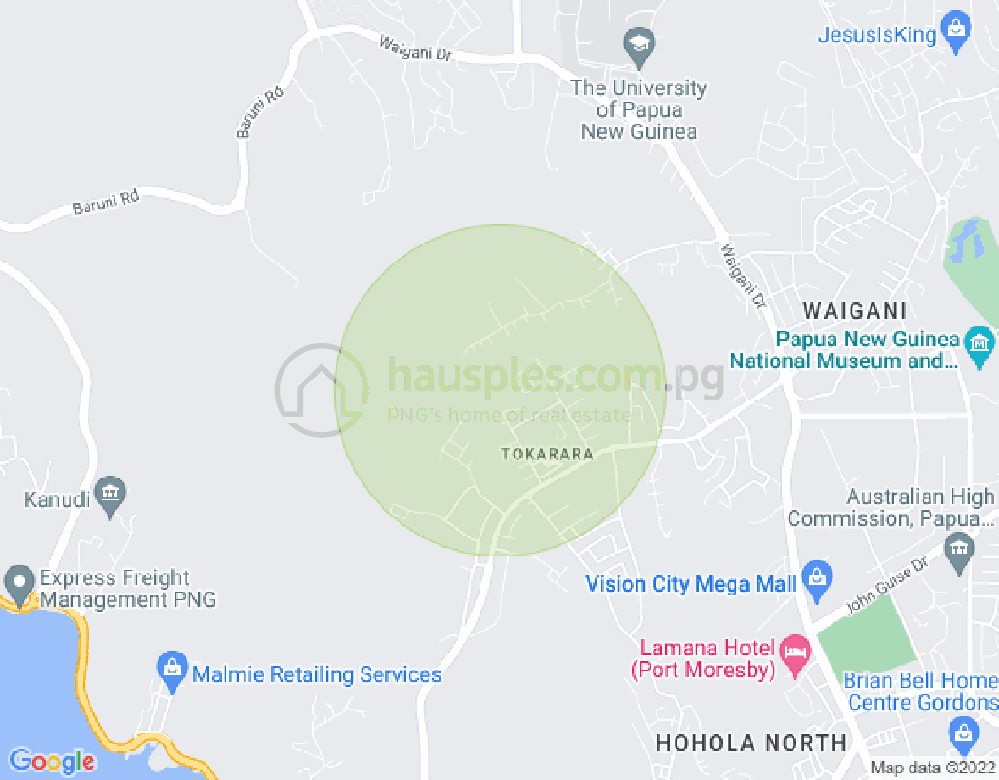 Map of Lot 124 Gobuta Street Section 230, Tokarara, Port Moresby, NCD
