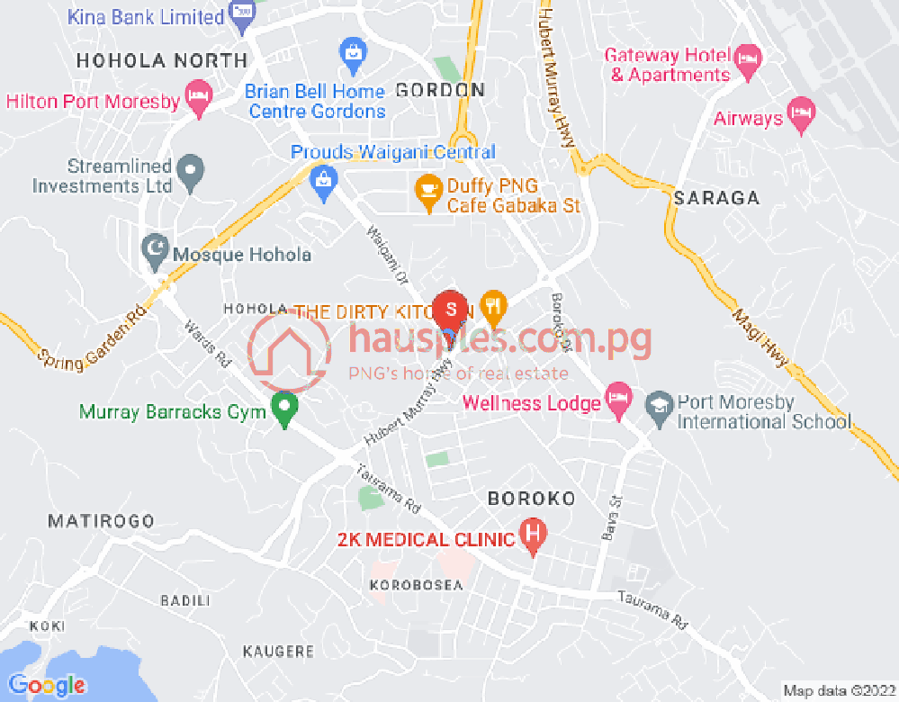 布罗科区, 莫尔兹比港, 国家首都区地图