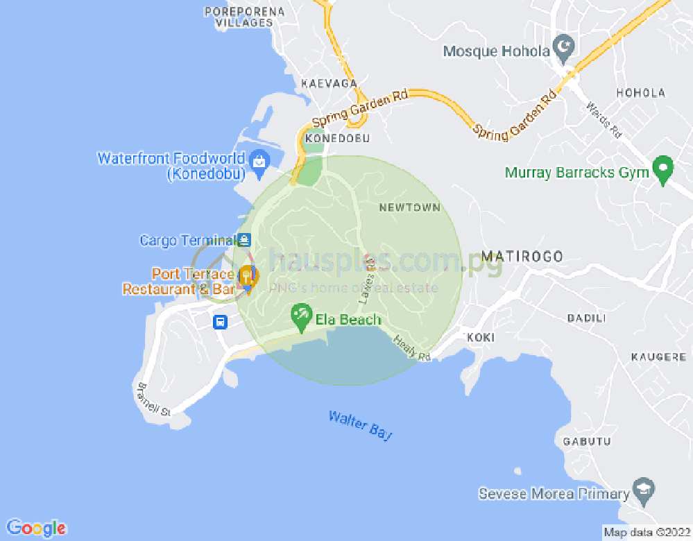 Map of //Touaguba//, Town, Port Moresby, NCD