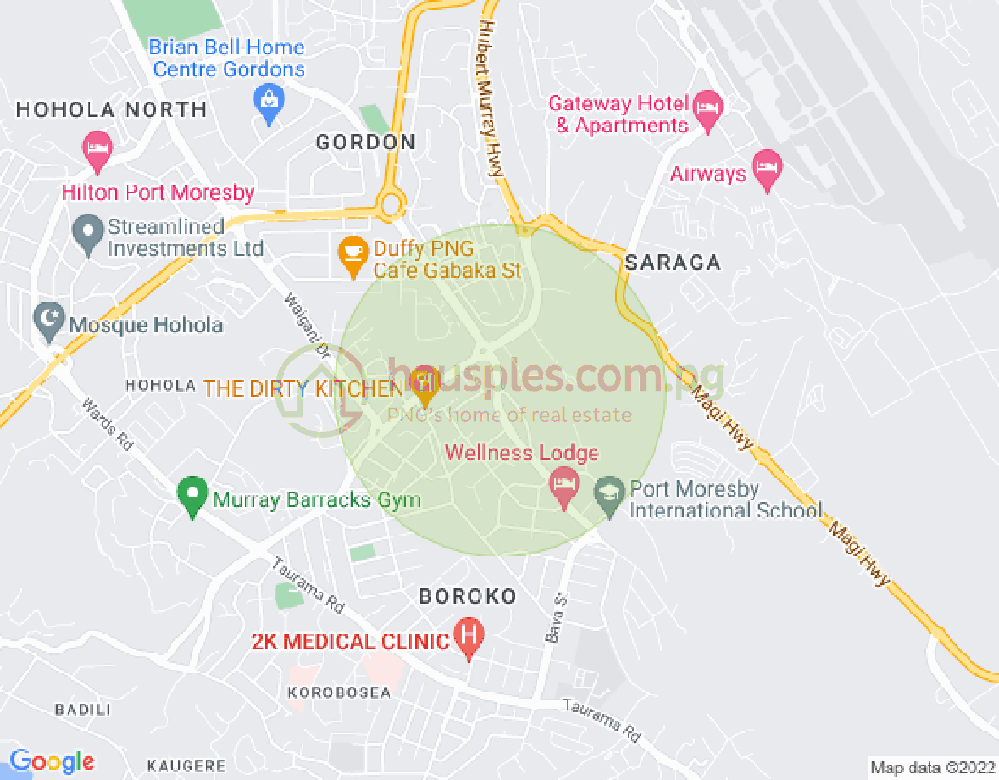 Map of Boroko East, Port Moresby, NCD