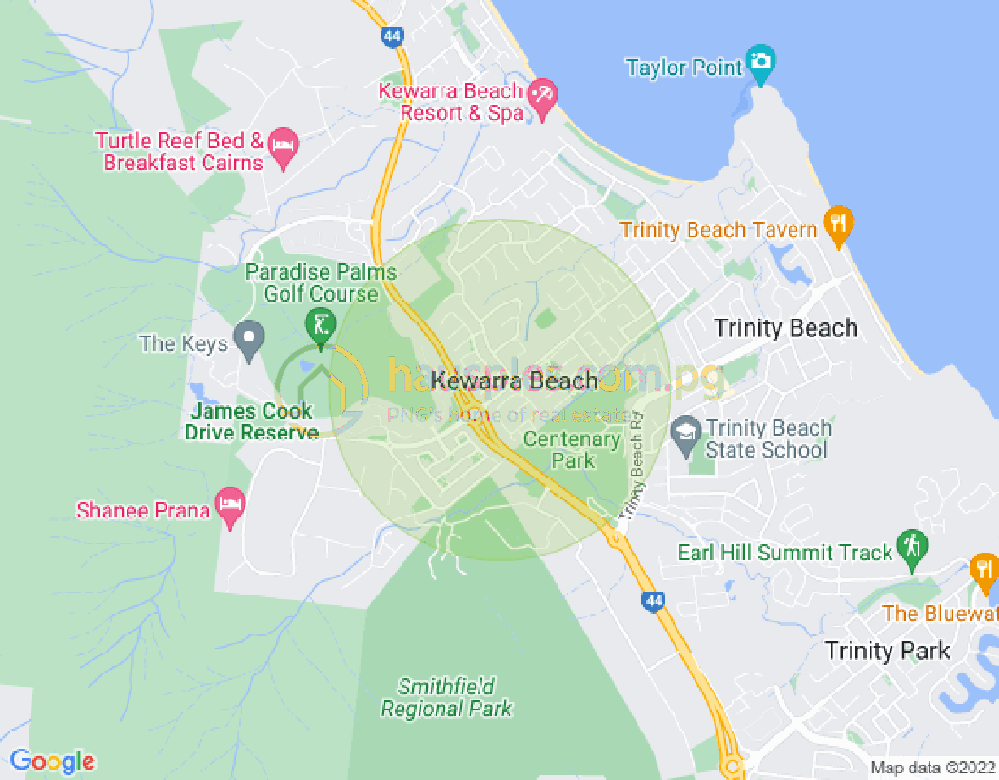 Map of 38 Cooya Street, KEWARRA BEACH, Cairns & District, 4879, QLD