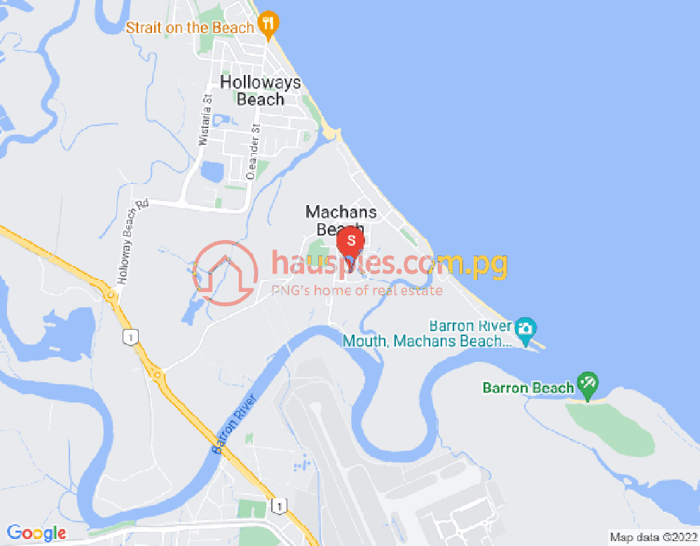 Map of Machans Beach, Cairns & District, 4878, QLD