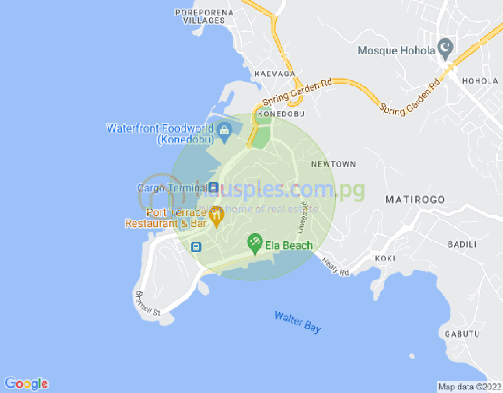 Map of //DAvetari//, Town, Port Moresby, NCD