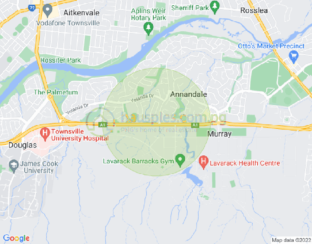 Map of 9 Marigold Court, ANNANDALE, Townsville & District, 4814, QLD