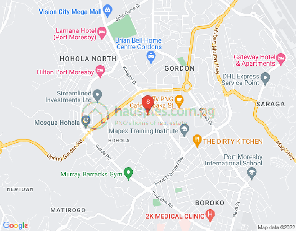 Map of Garden Hills, Port Moresby, NCD