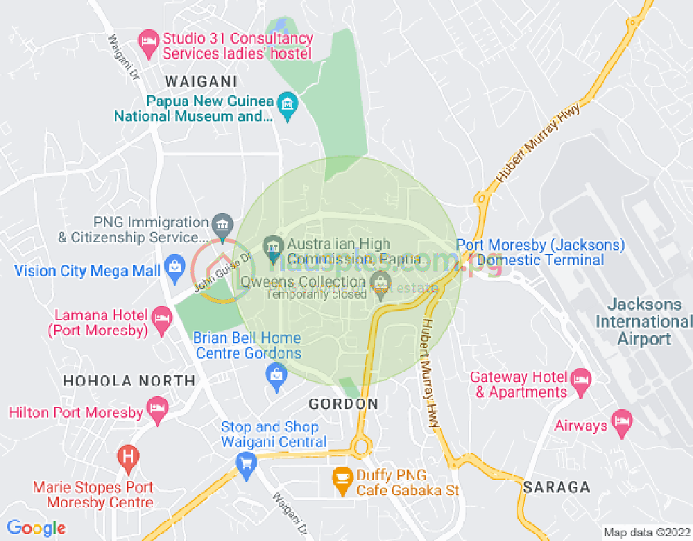 Map of Ugava Street, Gordons 5, Port Moresby, NCD