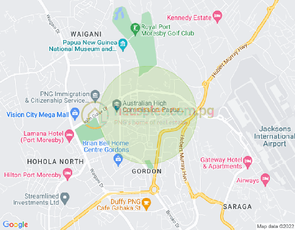 Map of Ugava Street, Gordons 5, Port Moresby, NCD