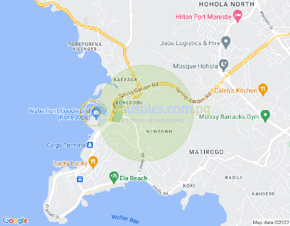 Map of Unit 3A, Konedobu, Port Moresby, NCD