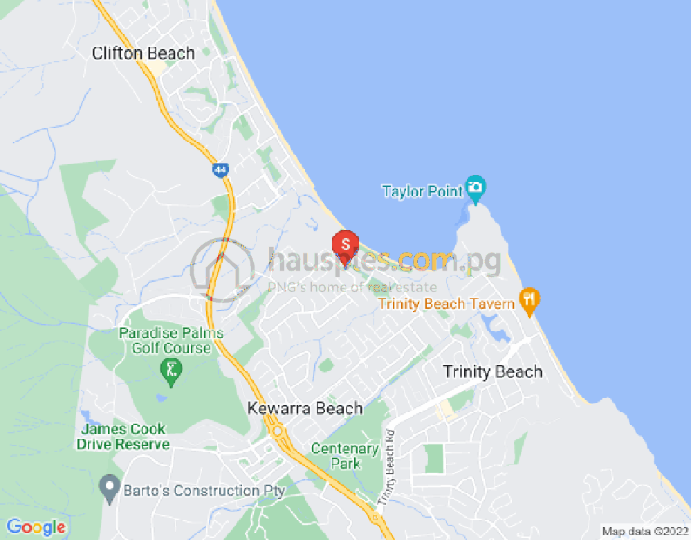 Map of Kewarra Beach, Cairns & District, 4879, QLD