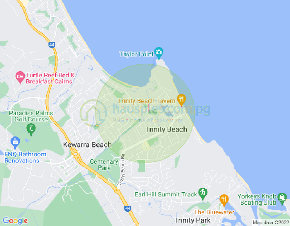 Map of 5 Cyprea Close, TRINITY BEACH, Cairns & District, 4879, QLD