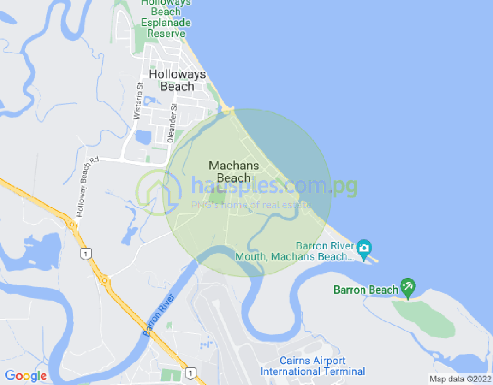 Map of 27 Saw Street, MACHANS BEACH, Cairns & District, 4878, QLD
