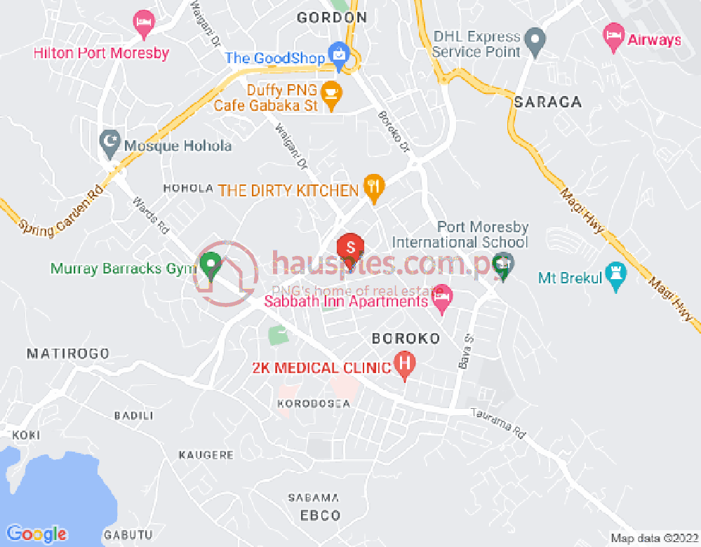 Map of Boroko, Port Moresby, NCD