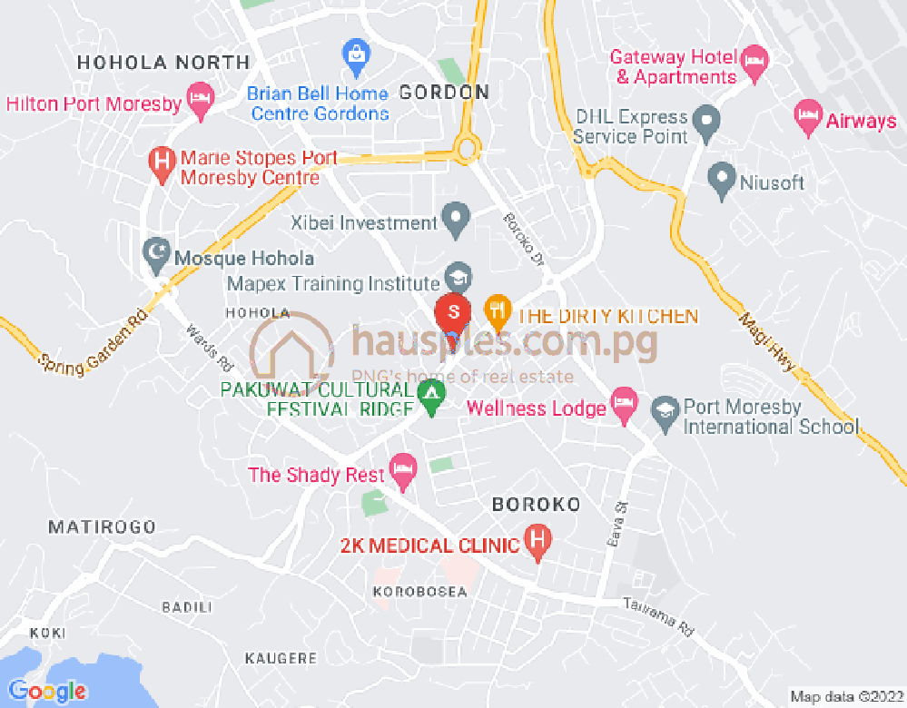 Map of Boroko, Port Moresby, NCD