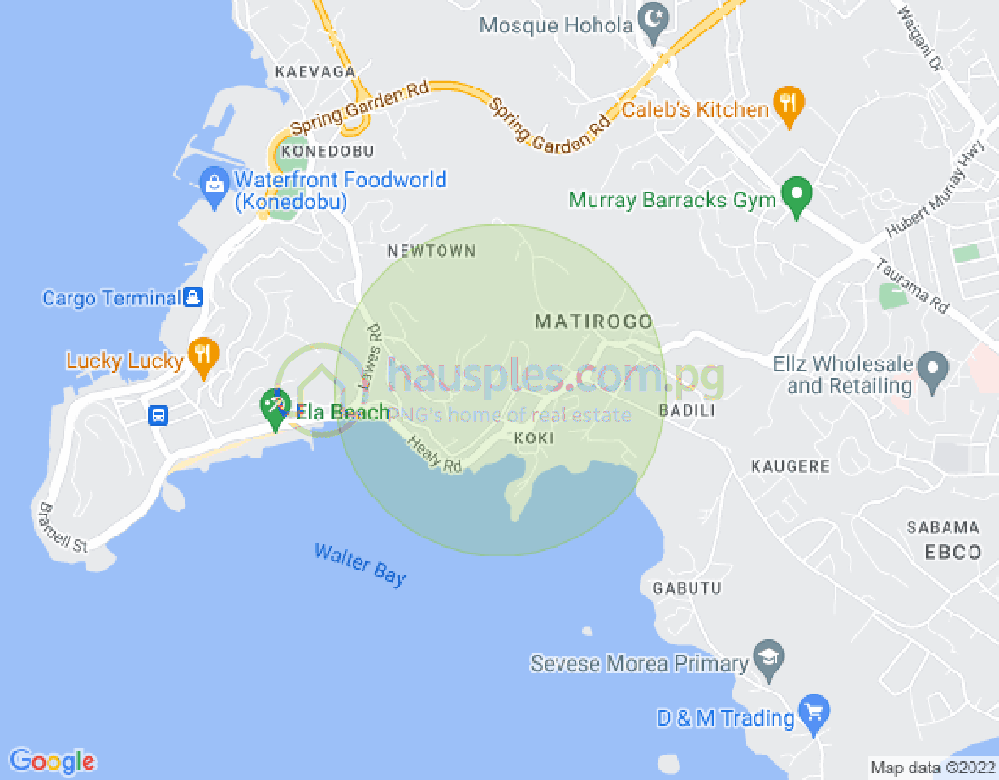 Map of koki, Koki, Port Moresby, NCD