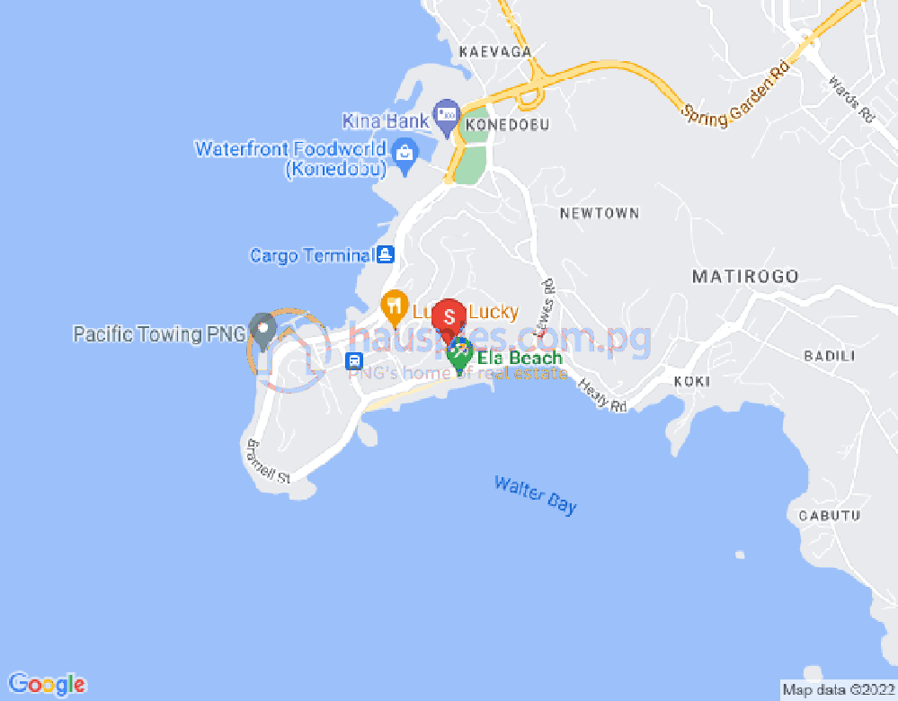 Map of Town, Port Moresby, NCD