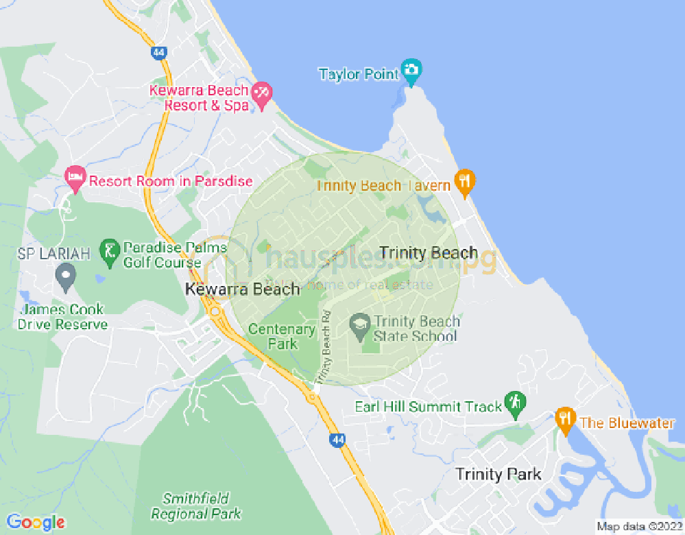 Map of 1/18 Oyster Court, Trinity Beach, Cairns & District, 4879, QLD