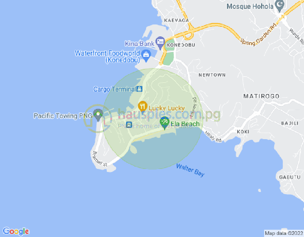 Map of Crescent Konenamo, Touaguba Hill, Port Moresby, NCD